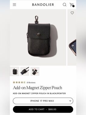 Bandolier Magnetic Zipper Pouch